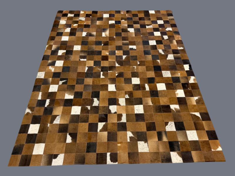 Brown and White Mat