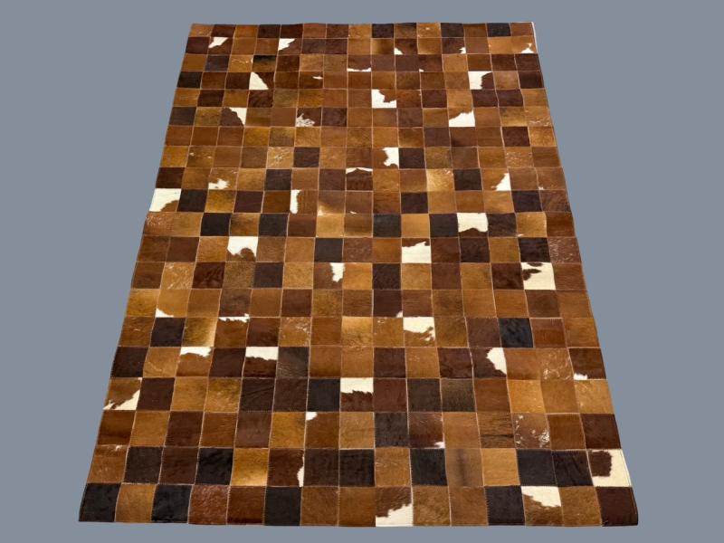 Brown and White Mat