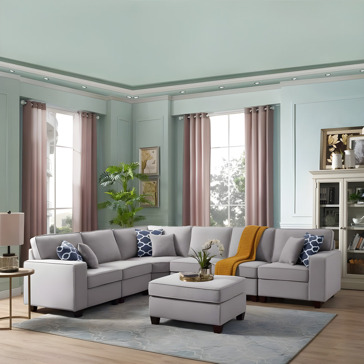 Marshall L Shape Sofa + Ottoman