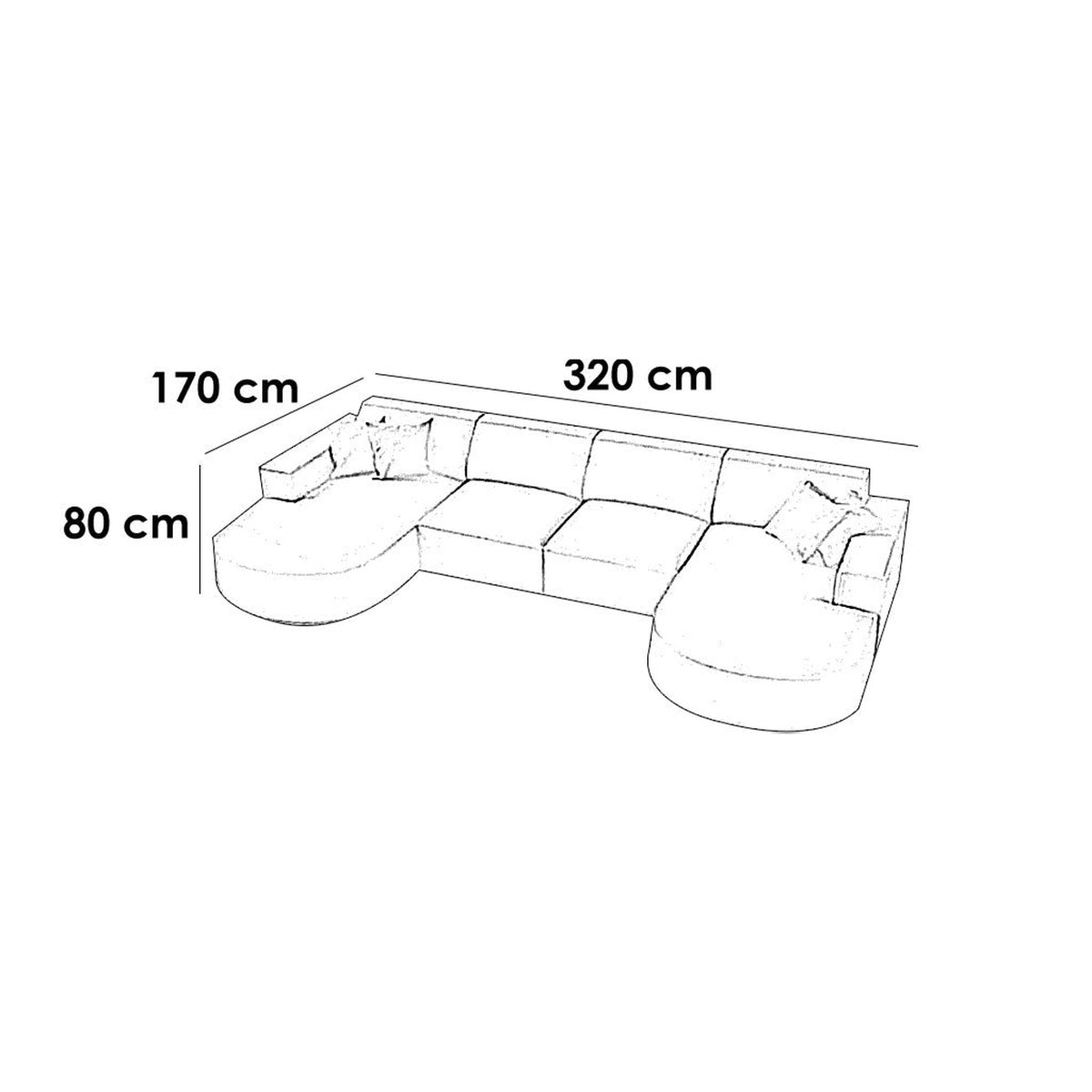 Sienna U-Shaped Sofa