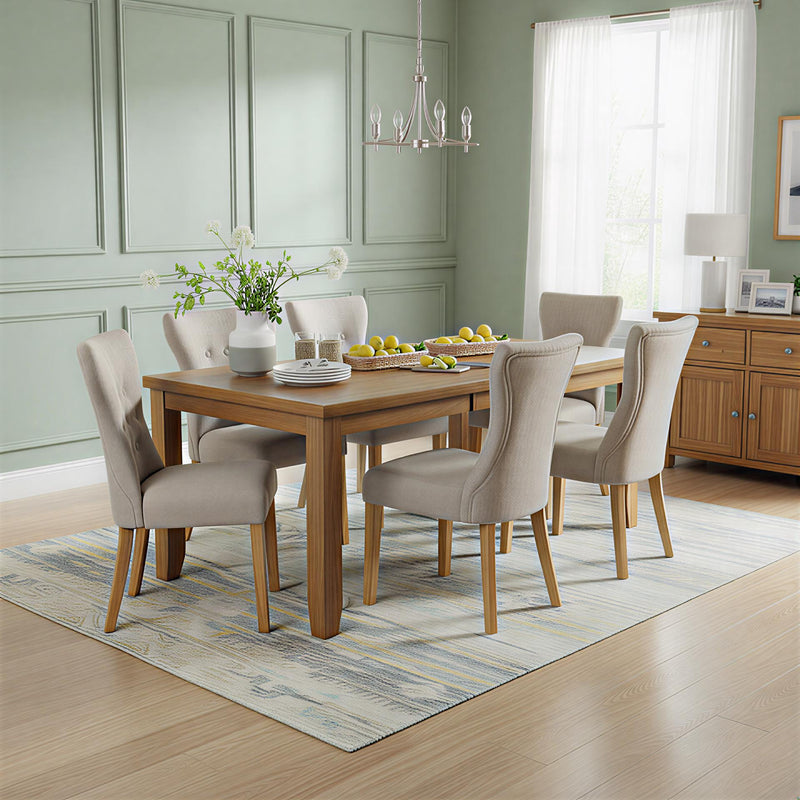 Dining table sized to the room, made to measure by From Craft