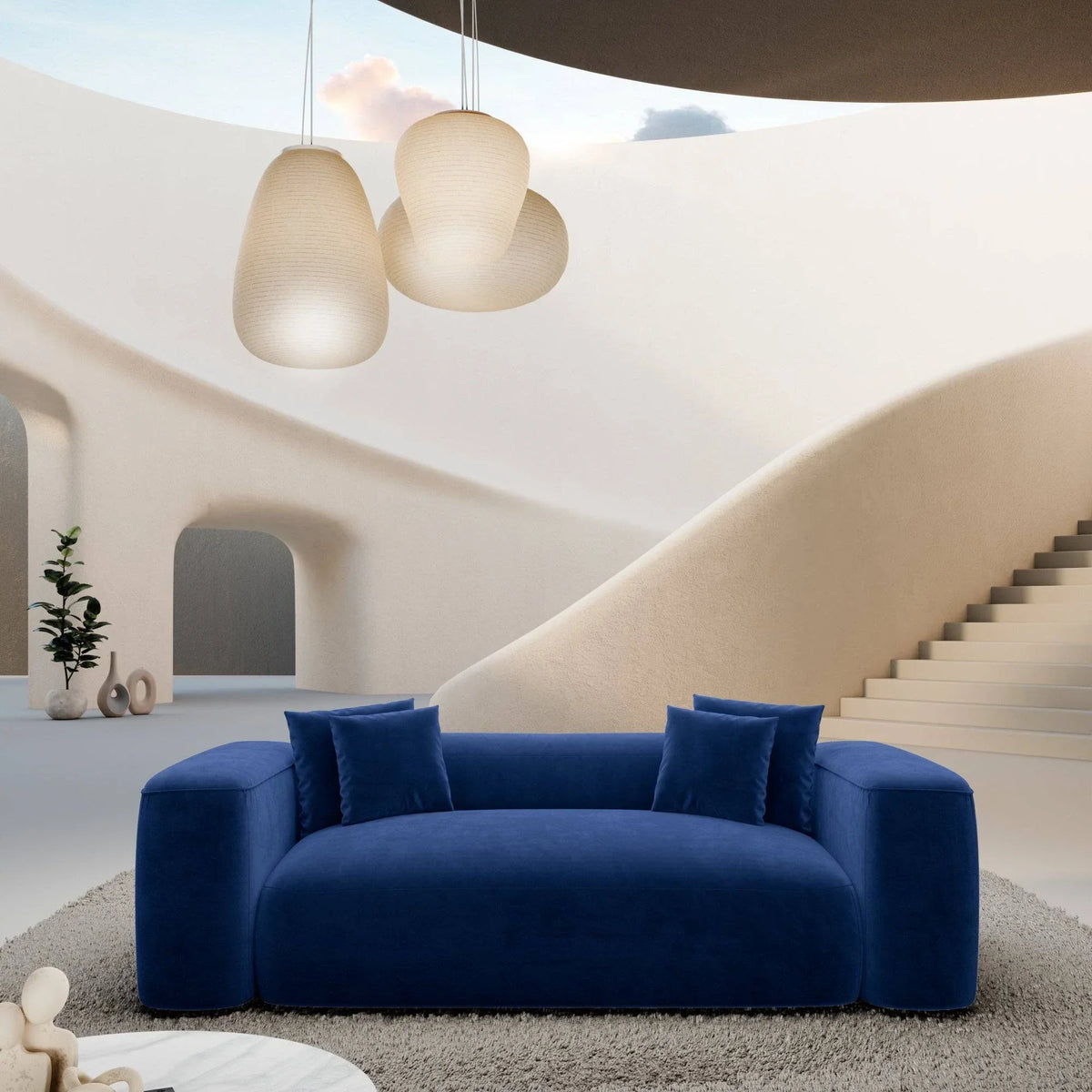 Sofa built to the wall, made to measure by From Craft