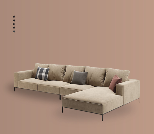 London Lush L-Shaped Couch