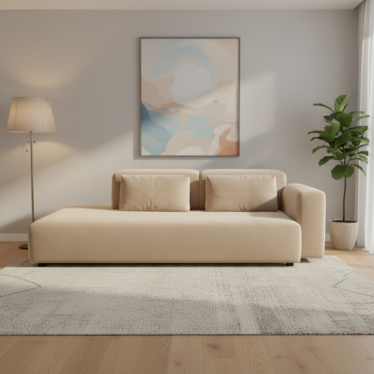 Donovan 3 Seater Sofa + 3 Free Cushions