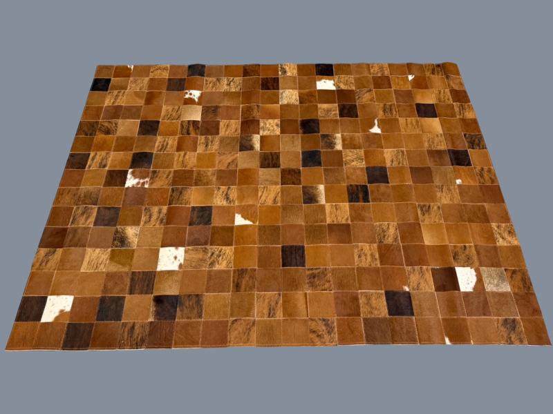 Brown and White Mat