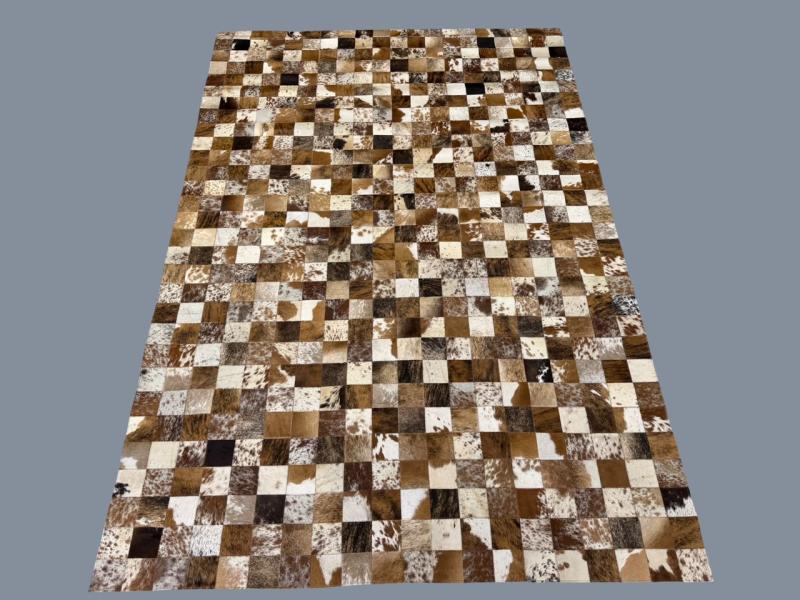 Brown and White Speckled Mat