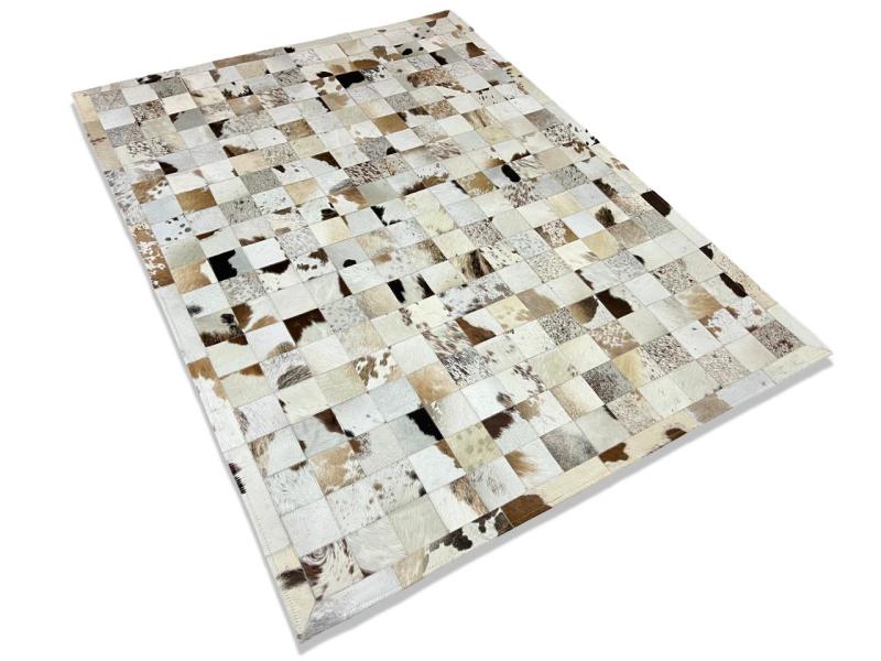 Brown and White nguni Mat