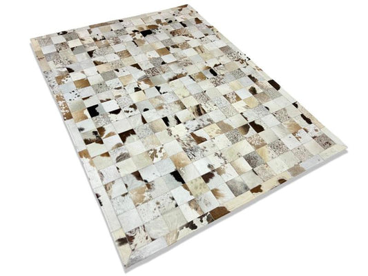 Brown and White nguni Mat
