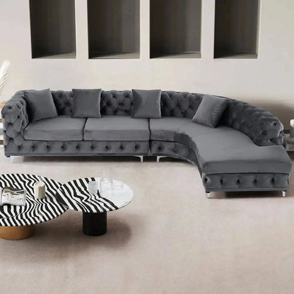 Ferdane L Shape Sofa + 3 Free Cushions