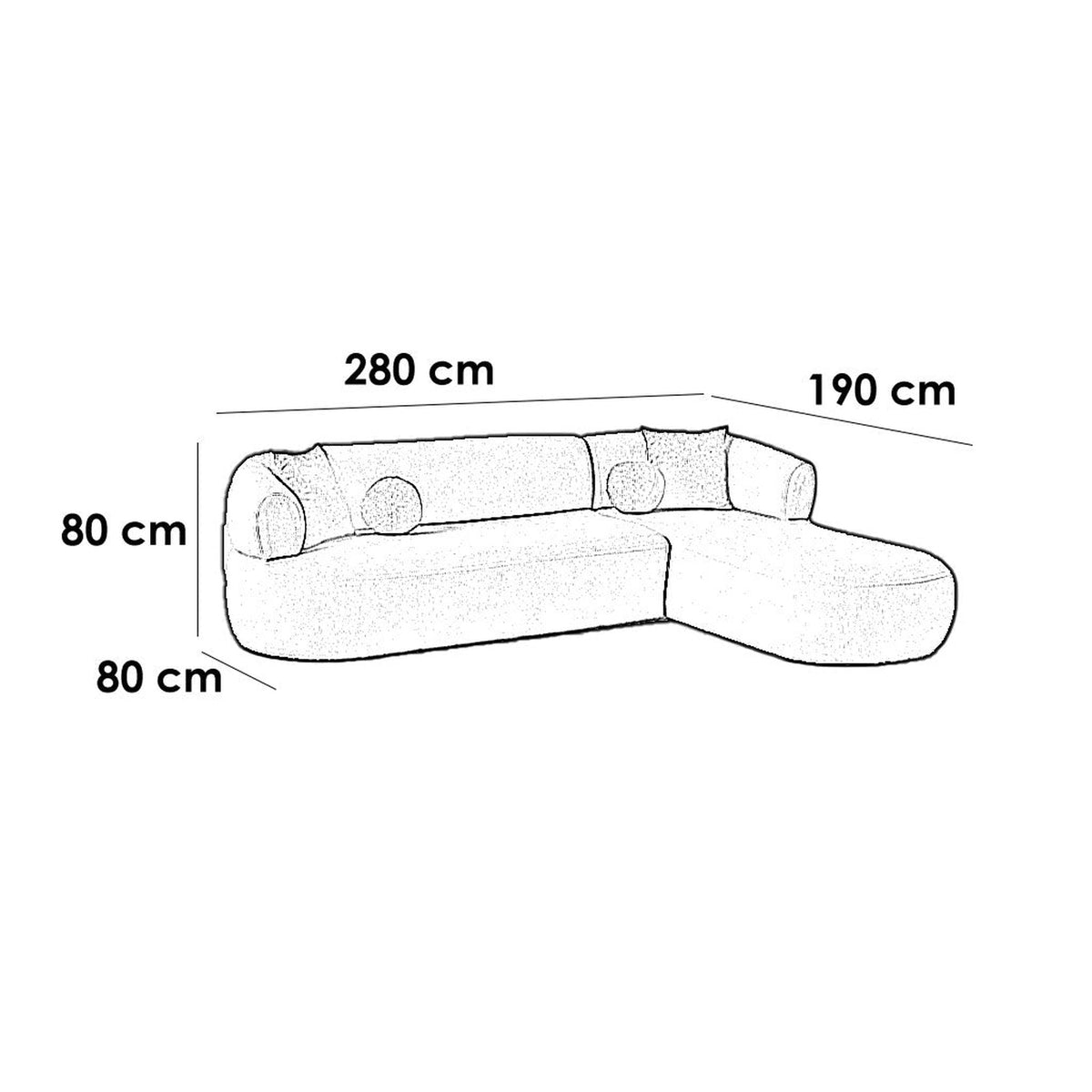 Kaylen L shape Sofa