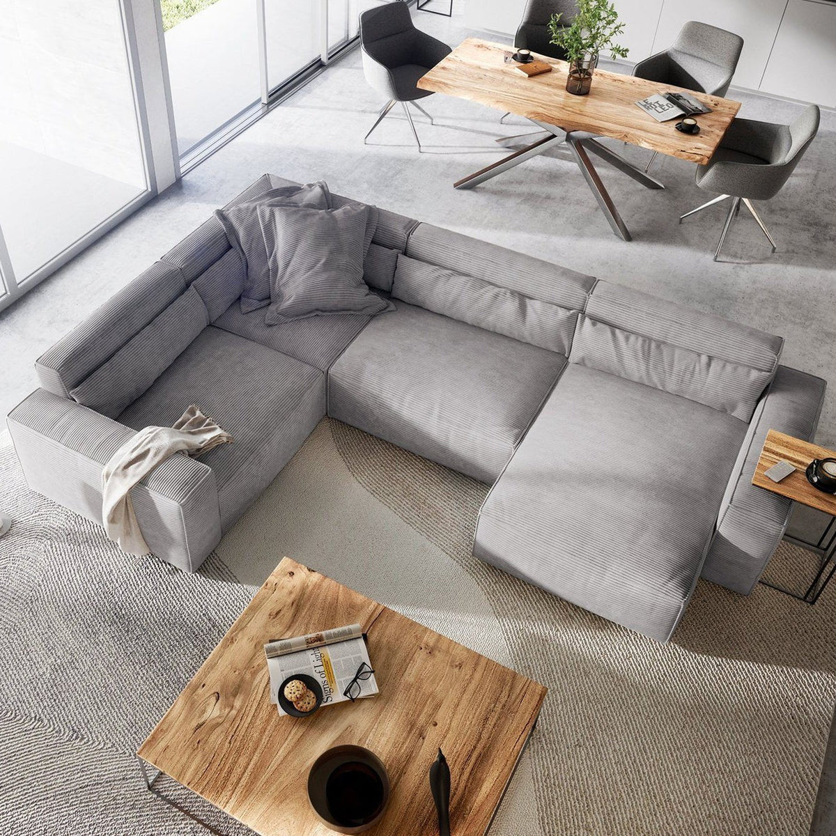 Naomi Sofa U Shape-DSGF186