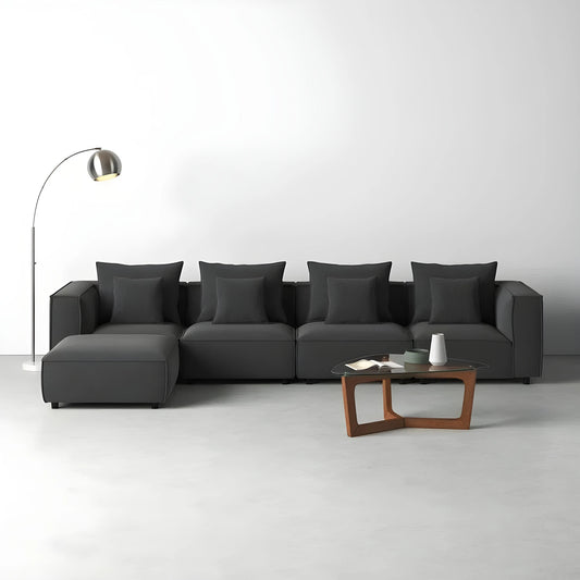 Pauline L Shape Sofa + 3 Free Cushions