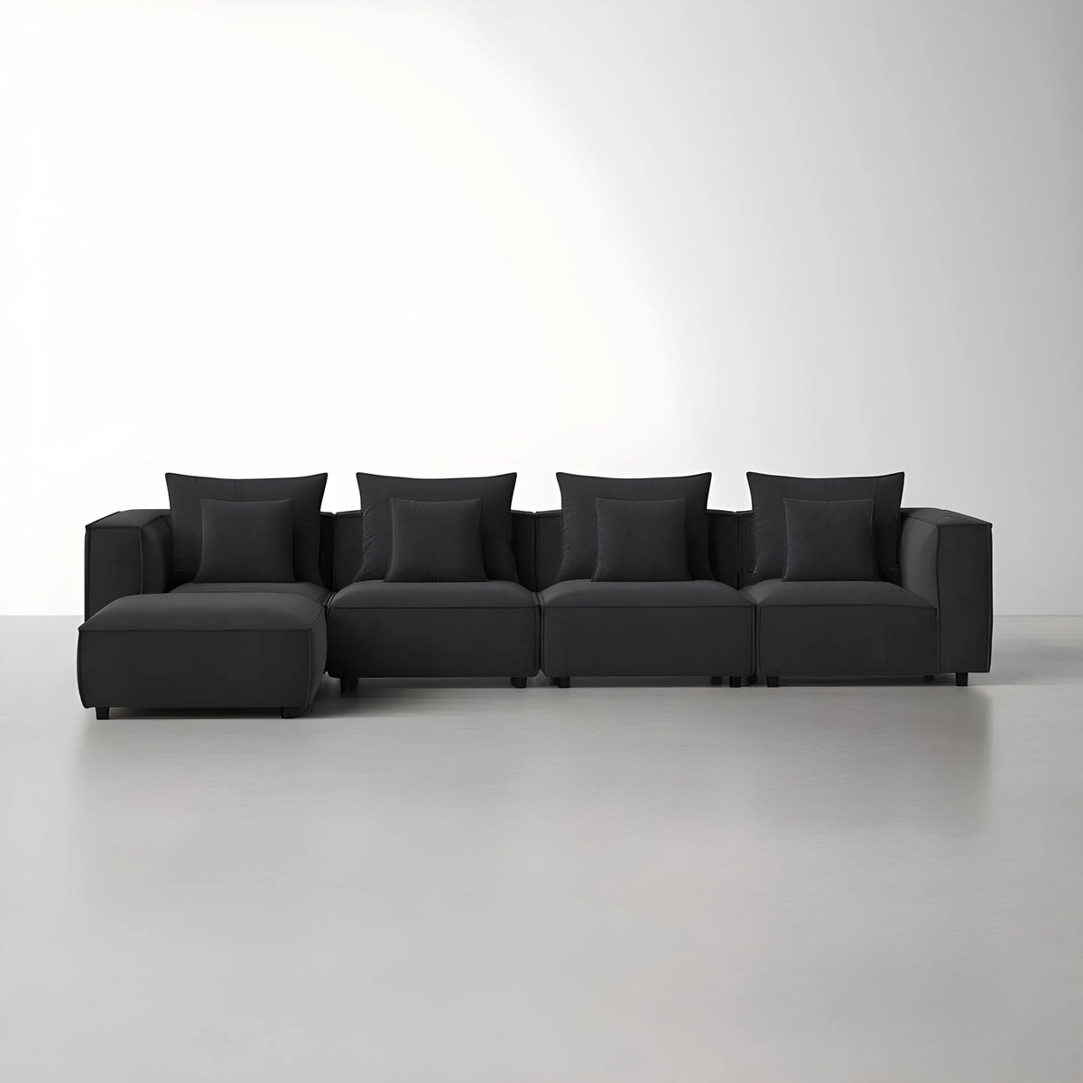 Pauline L Shape Sofa + 3 Free Cushions