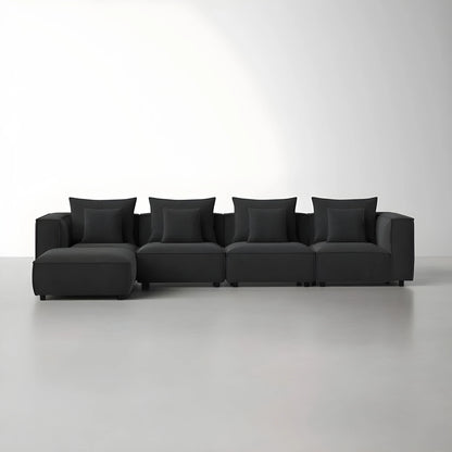 Pauline L Shape Sofa + 3 Free Cushions