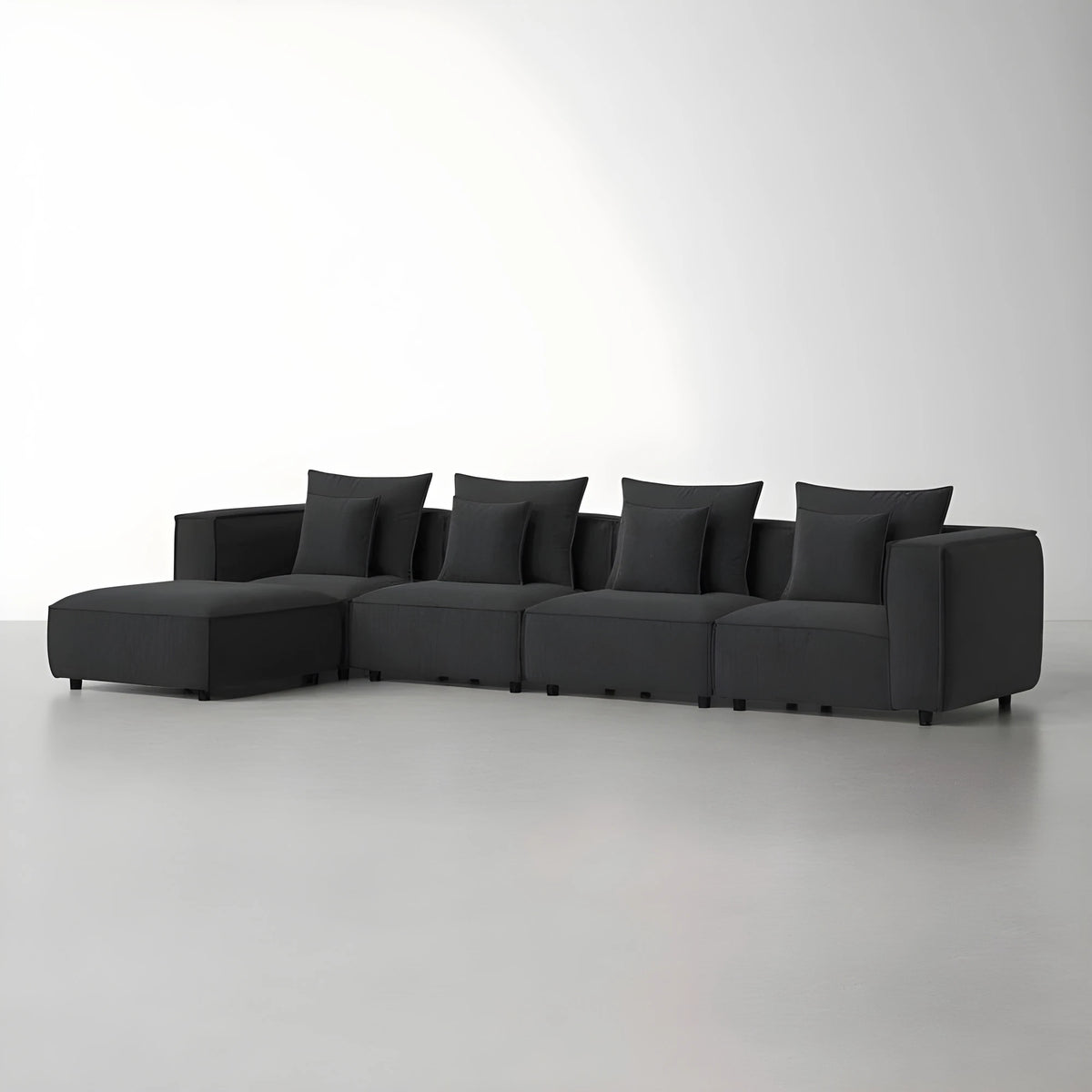 Pauline L Shape Sofa + 3 Free Cushions