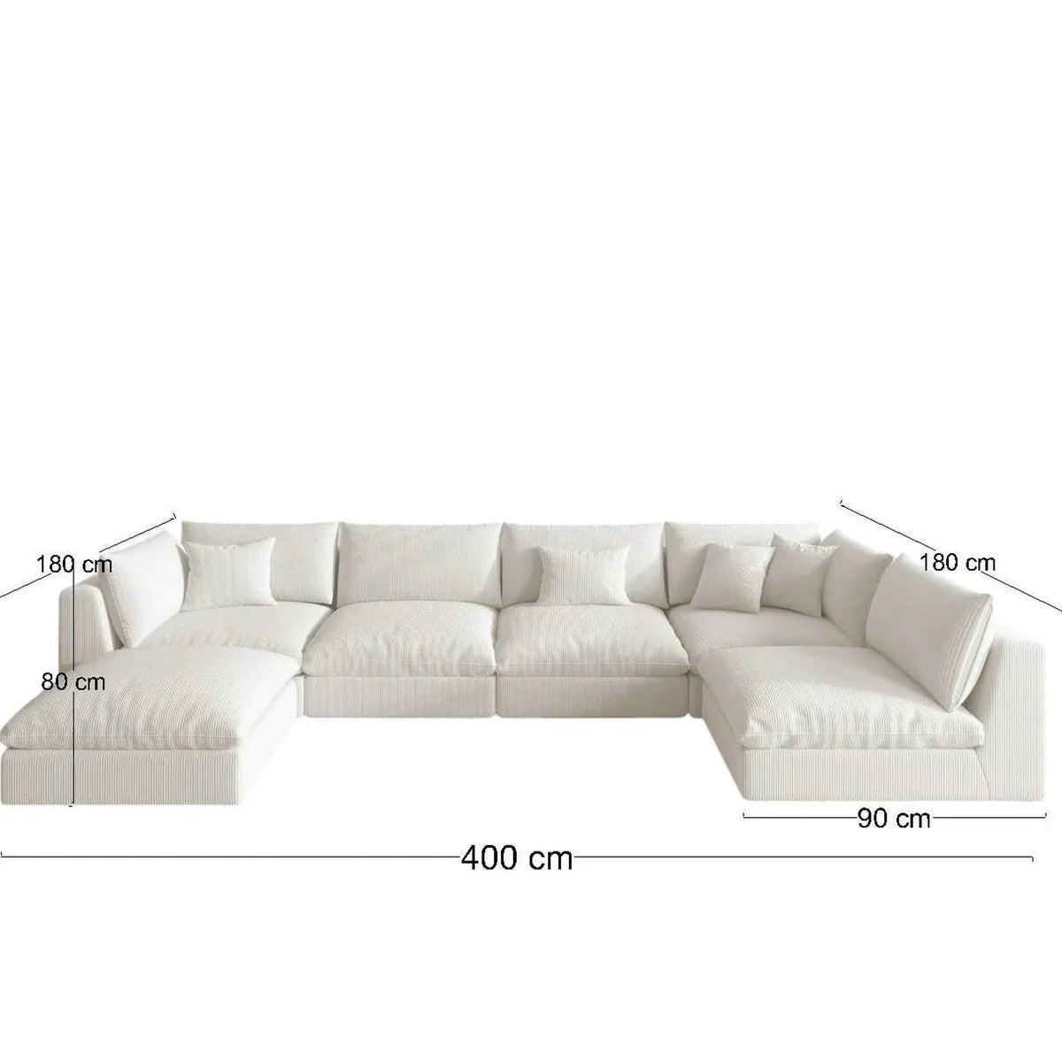 Planke Sofa U Shape-DSGF259