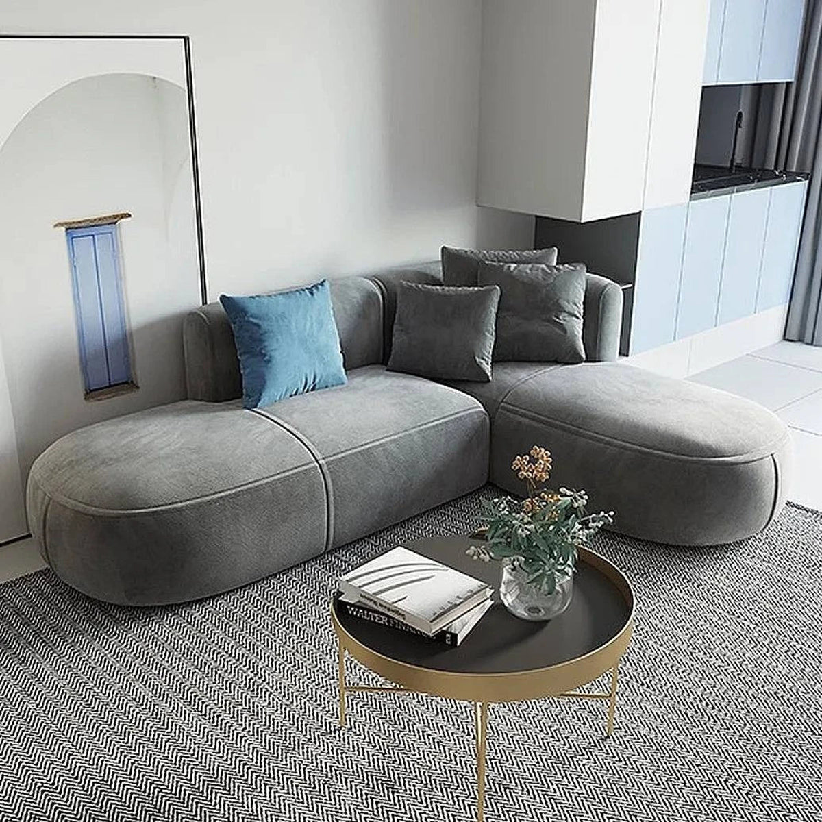 Triston L Shape Sofa + 3 Free Cushions