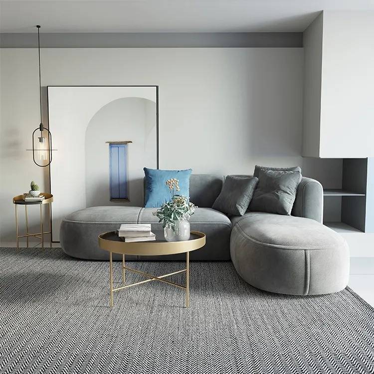 Triston L Shape Sofa + 3 Free Cushions
